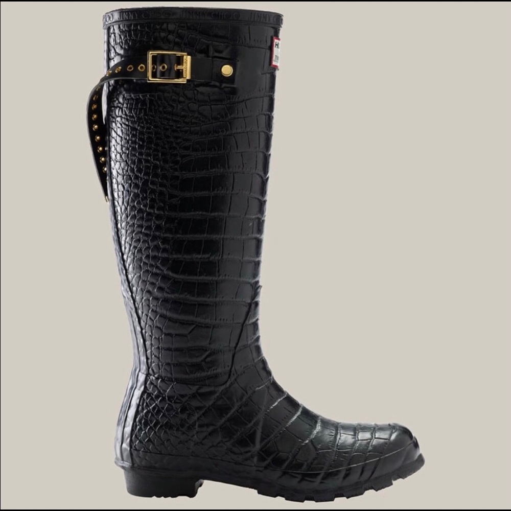 Hunter X JIMMY CHOO Welly rain boots